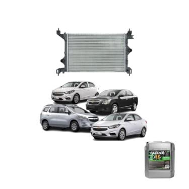 Imagem de Kit Radiador GM Cobalt/Spin/Prisma/Onix 17/MEC + Aditivo Radiador Paraflu Verde 20 Litros