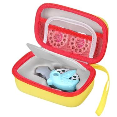 Imagem de Tourmate Capa rígida compatível com miniprojetor Moonlite e carretilhas de história, capa protetora de armazenamento para projetor de contos de histórias, apenas capa (amarelo e vermelho)