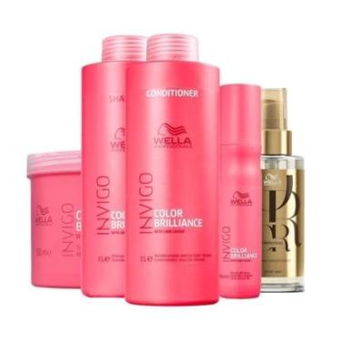 Imagem de Kit Wella Professionals Invigo Color Brilliance Profissional - 5 Produtos-Unissex