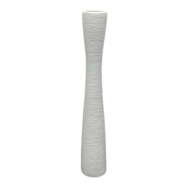 Imagem de Bothyi Vaso de chão alto, suporte para flores, decoração para casa, presente para festa, vaso de plantas decorativo para sala de estar, galhos, escritório, Branco 38.5cm