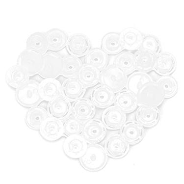 Imagem de Conjunto de botões de pressão de resina premium, 1000 peças, fixadores seguros e inofensivos para roupas infantis, capa de edredom, artesanato faça você mesmo, branco, preto, (T5)