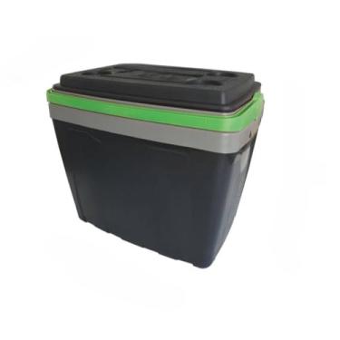 Imagem de Caixa Termica 34 Litros，Capacidade para 48 Latas de Bebidas de 350 Ml，Polipropileno e Material de Isolamento TéRmico，Adequado para Churrascos, Acampamentos, Pesca e OcasiõEs Semelhantes(VERDE)