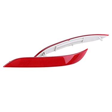 Imagem de AYNEFY Pára-choques Dianteiros Esquerdo Direito 1 par ABS Shell PC Lente Motorista Lateral Pára-choques Traseiro Refletor Guarnição Lâmpada Compatível Com Série 5 E60 E61 520d 520i 523li 525li 530li