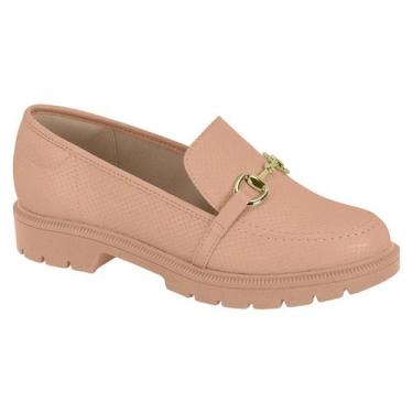 Imagem de Sapato Mocassim Feminino Beira Rio Casual Flatform Confortável, Nude, 