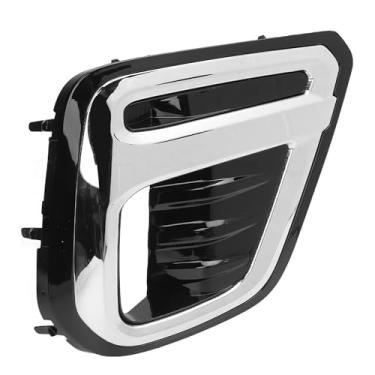 Imagem de aqxreight Amortecedor Dianteiro Tampa da Moldura da Lâmpada de Nevoeiro Moldura Preta Brilhante Faixa Cromada Resistente à água Guarnição Luz de Nevoeiro para Forester SK Pré-Facelift 2019 a 2021