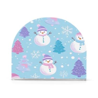 Imagem de Porta-guardanapos de boneco de neve de Natal para mesas - Porta-guardanapos para cozinha, porta-guardanapos de mesa, porta-guardanapos de coquetel, porta-guardanapos de papel355