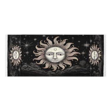 Imagem de Wassud Capas de lavadora e secadora de lua, protetor de lavadora com sacos de armazenamento, capa de geladeira à prova de poeira com bolsos para lavanderia doméstica, cozinha, 120 x 55 cm