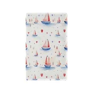 Imagem de Wassud Placa de cobertura para interruptor de luz, capa de tomada de interruptor único, placa de parede, desenho animado, barco, decoração de casa, sala de estar, quarto, decoração