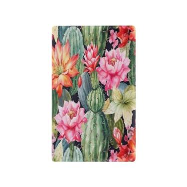 Imagem de Wassud Placa de cobertura de interruptor de luz de cacto aquarela, 1 capa de tomada em branco, placa de parede, decoração de casa, sala de estar, quarto, decoração