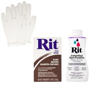 Imagem de Rit Dye Powder com conjunto de fixadores ColorStay – Kit tudo em um com luvas para reduzir o sangramento de cor
