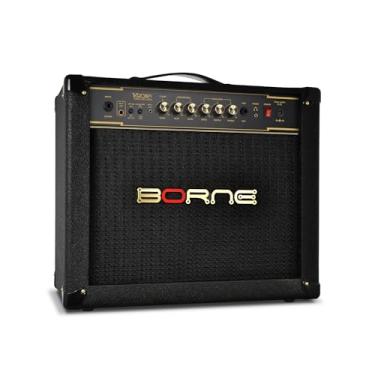 Imagem de Amplificador Para Guitarra Borne Vorax 1050 Studio Preto Conexão App Efeitos 50W Bivolt Automático
