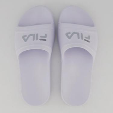 Imagem de Chinelo Fila Sleek Slide Feminino Branco e Cinza-Feminino