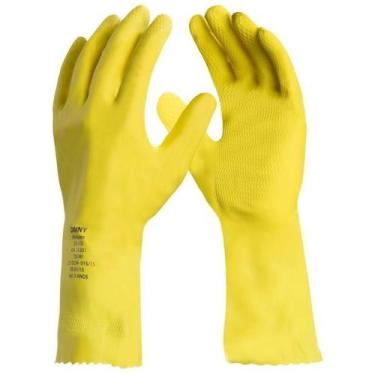 Imagem de Luva de Mao Latex P/m Amarela C/forro - DANNY