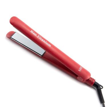 Imagem de Prancha Alisadora Neo Titanium Vermelha 230C 450F Lizz Pro - Lizz Prof