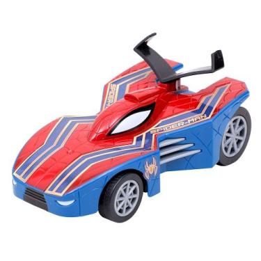 Imagem de Carrinho Kart homem Aranha 13cm Fricção Carros Fantásticos - EBNA