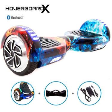 Imagem de Hoverboard Infantil 6,5 Polegadas Led Bluetooth Fogo e Gelo - Hoverboa