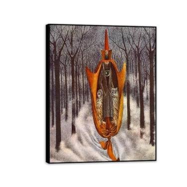 Imagem de SDYJ6GSW Remedios Varo Pintura em tela Quiador Poster Remedios Varo Decoração de casa Surrealismo Imagem de arte de parede para sala de estar quarto banheiro decoração de parede 65 x 50 cm (66.0x48.3