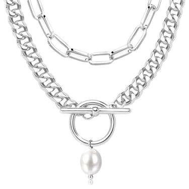 Imagem de Poxtex Colar de coração grosso de ouro para mulheres, banhado a ouro 14 k, delicado em camadas, pequeno, pingente de coração aberto, colar gargantilha com pingente de coração, pequeno empilhado, colar