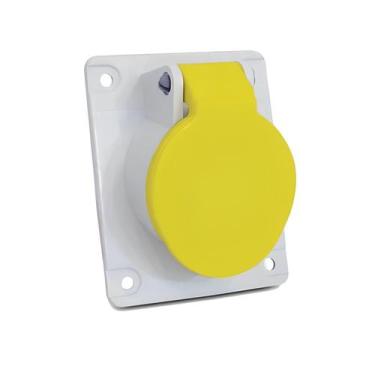 Imagem de Tomada De Embutir 2P+T 32a 100/130v Amarelo N3244 - Steck, AMARELO