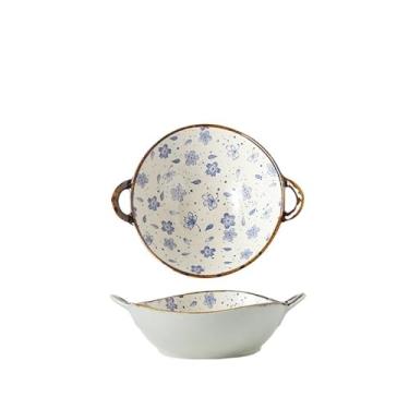 Imagem de Tigelas de sopa resistentes de 700 ml com alças seguras para forno, tigelas de sopa de cebola francesa, tigelas de macarrão profundas resistentes ao calor, utensílios de jantar para família