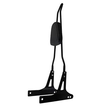 Imagem de Encosto traseiro destacável do passageiro Sissy Bar adequado para Harley Dyna Super Glide Street Bob Wide Glide Low Rider