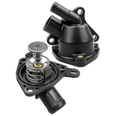 Imagem de Conjunto de carcaça do termostato de arrefecimento do motor adequado para Honda Civic CR-V Acura RSX 2002-2006, substitui 19320-PNA-003 19301-PNA-003