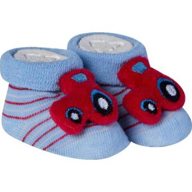 Imagem de Meia Bebê Pantufa Divertida Recém Nascido Menino Algodão Confortável M