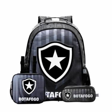 Imagem de Mochila Costas Lancheira Térmica Estojo Box Botafogo Futebol - Xeryus