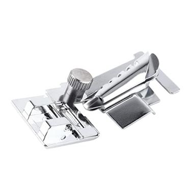 Imagem de GLOGLOW Máquina de Costura e Seus Acessórios Pé de Encadernação para Máquina de Costura, pé de Bainha para Encadernação de Fita de Viés Com Material de Aço Inoxidável e Fácil Instalação, Calcador de