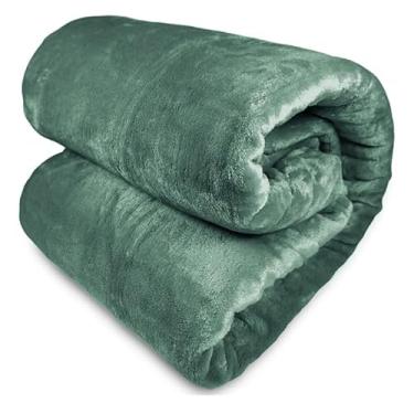 Imagem de Cobertor Jacquard Queen e King Toque de Seda Super Macio e Quente – Ideal para o Inverno (Cobertor Queen verde)