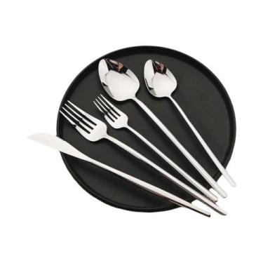 Imagem de Conjunto De Talheres De Aço Inoxidável 4/16/24/32 Peças Garfo Colher F