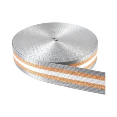 Imagem de Fita Metálica Dourada E Prateada De 1,5 Polegadas De Largura E 3 Metro
