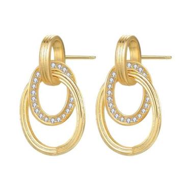 Imagem de Brincos De Argola Minimalistas Em Prata Esterlina 925 Com Pérola E Laç