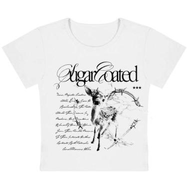 Imagem de Camiseta Sem Mangas Estilo Harajuku Gótico Com Estampa De Letras, Top 