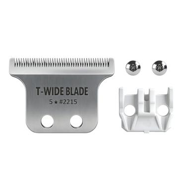 Imagem de Lâmina de substituição profissional T-Blade para Wahl 5 Star Detailer Li Trimmer (modelos 8081/8171) - Lâmina de aço inoxidável ajustável Zero-Gap (prata-1)