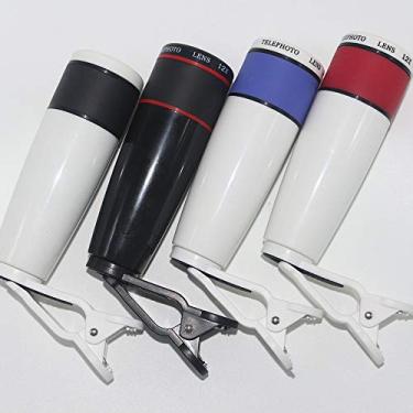 Imagem de Telescópios Lentes Óticas Externas Telefone Celular Telescópio Bolso Tipo 12 Vezes Monocular (Cor: Branco)