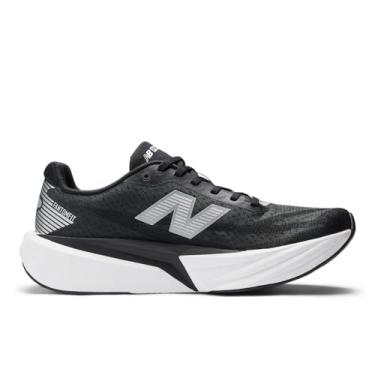 Imagem de New Balance FuelCell Propel V5 Tênis de corrida masculino, Preto/prata metálico/branco, 42