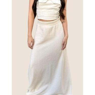 Imagem de Saia Feminina Longa Ampla Usemodo-Feminino