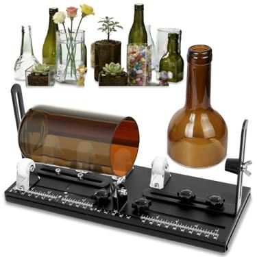 Imagem de Smasener Cortador de garrafa de vidro, kit de ferramentas de corte de garrafas de placas duplas atualizadas, ferramenta de corte de vidro curvo para garrafas redondas e quadradas, [atualizado] Kit de