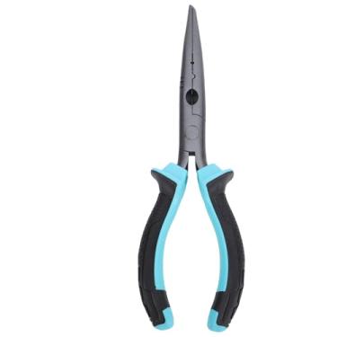 Imagem de Fafeicy Alicate de Pesca de 9 Polegadas, Alicate de Ponta de Agulha de Aço Carbono Com Punho de Borracha Ergonômico e Serrilhado para Crimpagem de Corte de Linha de Remoção de Anzol