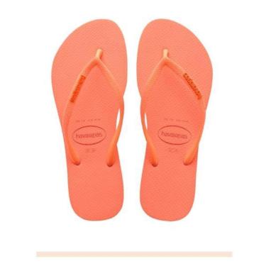 Imagem de Chinelo Feminino Havaianas Slim Glitter Neon Lançamento-Feminino