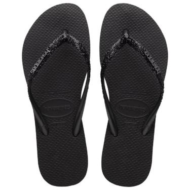 Imagem de Chinelo Havaianas Slim Glitter II Feminino Preto-Feminino