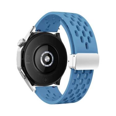 Imagem de Pulseira De Silicone Com Fecho Magnético De 22mm Para Zeblaze Btalk 3 