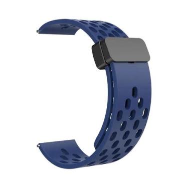 Imagem de Pulseira De Silicone Com Fecho Magnético De 22mm Para Zeblaze Btalk 3 