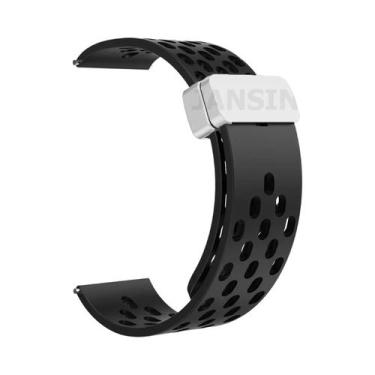 Imagem de Pulseira De Silicone Com Fecho Magnético De 22mm Para Zeblaze Btalk 3 