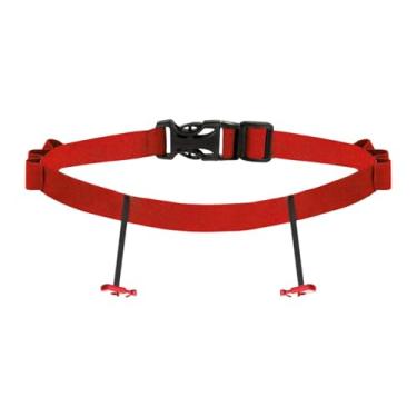 Imagem de Vaveren Cinto para número de corrida de triatlo masculino e feminino, portátil, prático, acessório versátil, leve e ajustável, Vermelho