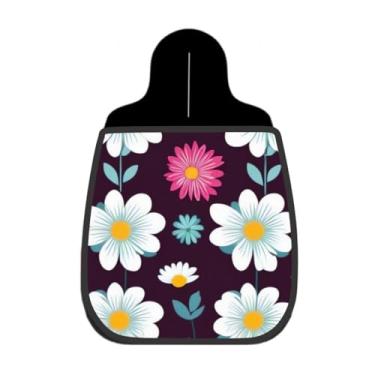 Imagem de Lixeira De Carro Organizador Lixinhocar Margaridas Escuro