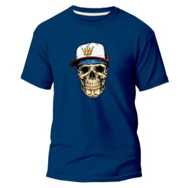 Imagem de Camiseta Básica Algodão Premium Estampa Digital Skull Raper - Pavesi, 
