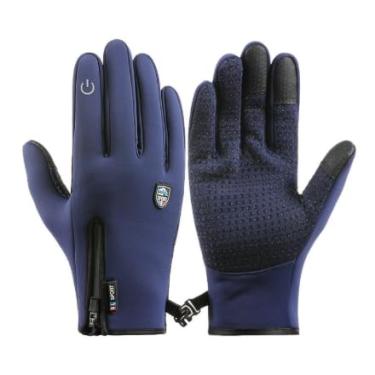 Imagem de Luvas esportivas de inverno, luvas térmicas antiderrapantes à prova d'água e à prova de vento, para homens e mulheres
