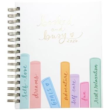 Imagem de WORLD TRAVELER Agenda 2026 semanal e mensal - 19 cm x 21 cm capa dura janeiro dezembro espiral agenda diária 2026 lista de tarefas 2026, tamanho 17 x 21 cm, vários livros